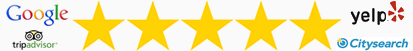 5 yellow stars